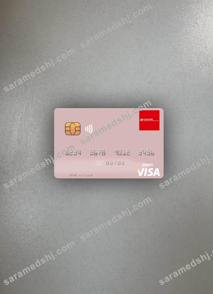 Thailand Calyon Bank visa debit card photolook front